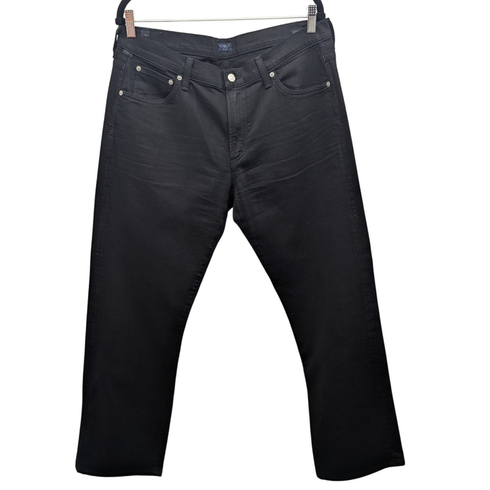 Citizens of Humanity Sid Jeans Mens 36 Black Excellent Straight Leg Stretch‎